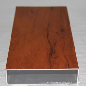 wood grain color aluminium   profile for door and window